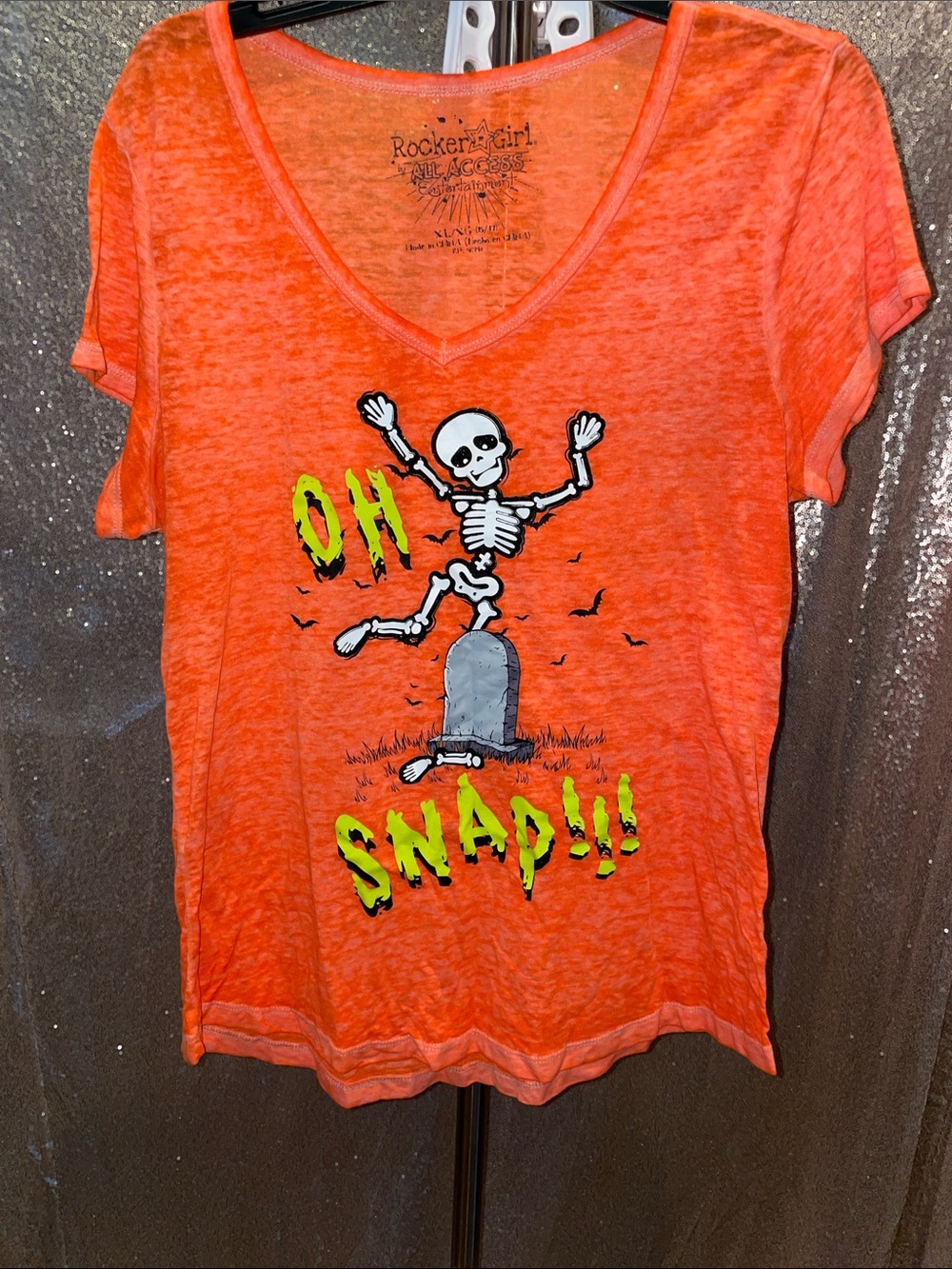 ALL ACCESS Rocker Girl Orange Tie-Dye Tee - Picture 6 of 6